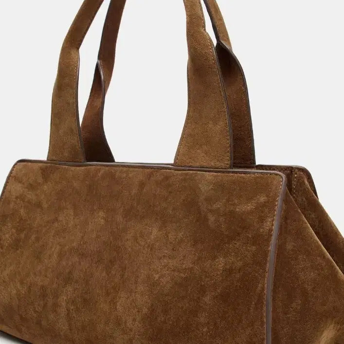 [BUNJANG] ZARA Suede Bag (Cognac Brown) / 자라 스웨이드 백(꼬냑 브라운색상)