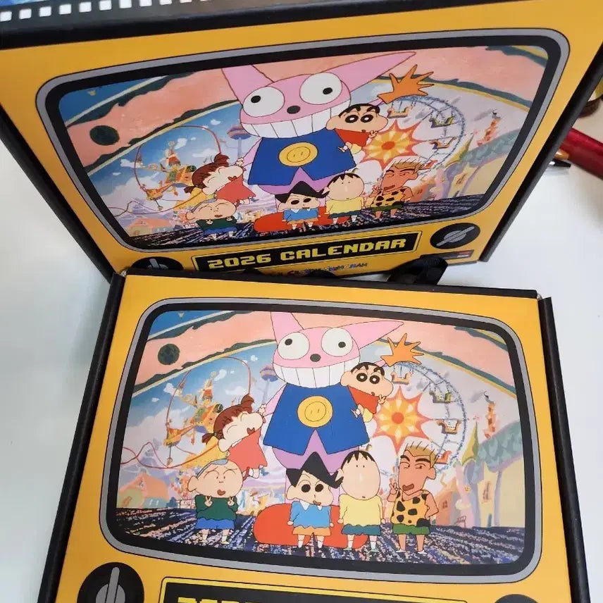[BUNJANG] CGV Crayon Shin-chan 2026 Calendar Set / 2026 CGV 짱구 캘린더 [쿠폰만제외 전구성품]
