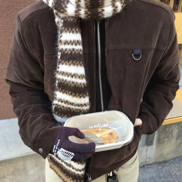 [BUNJANG] Dans Studio Corduroy Padded Jacket / 브룬 코듀로이 자켓 패딩