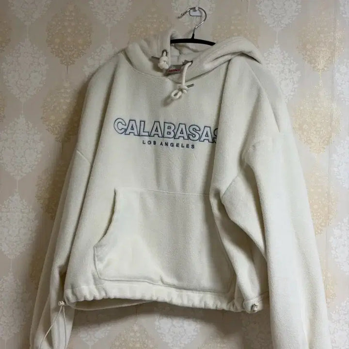 [BUNJANG] SPAO Fleece Hoodie Ivory M / SPAO 기모 후드티 아이보리 M