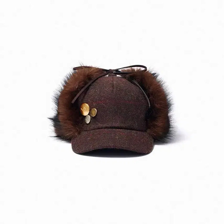 [BUNJANG] Open YY Faux Fur Earflap Cap / 오픈와이와이 FAUX FUR EARFLAP CAP