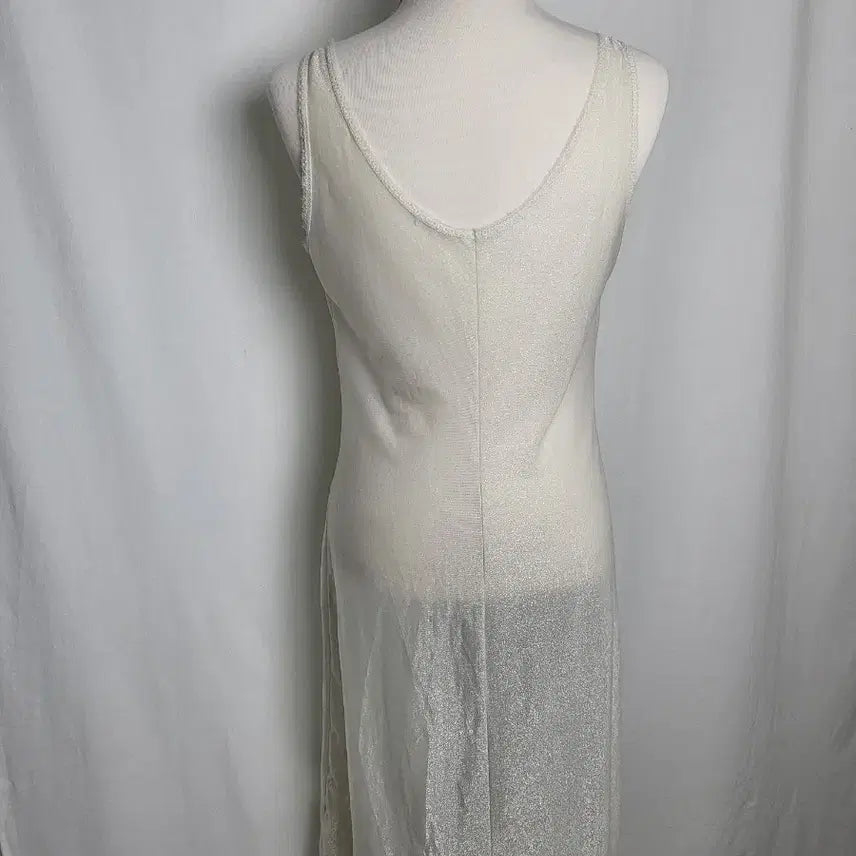 [BUNJANG] Vintage Ivory Lace Slip Dress / 빈티지 소프트 아이보리 슬립 원피스