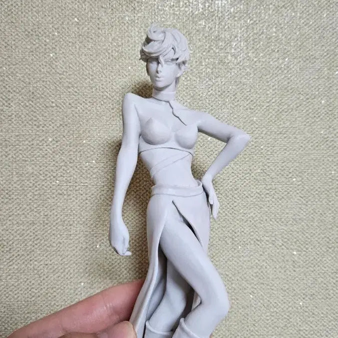 [BUNJANG] Mafiarte Naranica and Trish Gray Scale Figure Bundle Set / 일괄)죠죠의 기묘한 모험 나란차,트리시mafiarte 석고 무채색 피규어