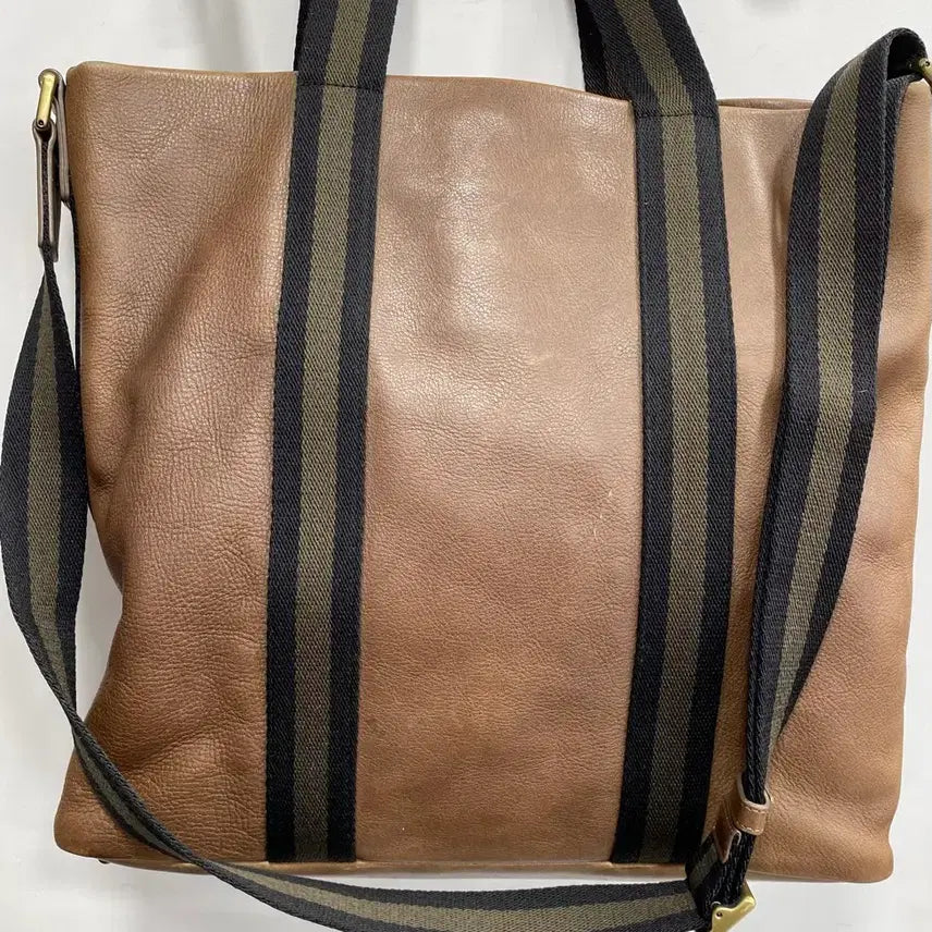 [BUNJANG] MCM Calfskin Leather Crossbody Tote Bag / [유일매물] 빈티지 MCM 리얼 송아지가죽 레더 크로스백 토트백