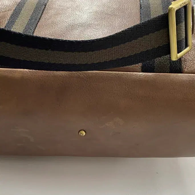 [BUNJANG] MCM Calfskin Leather Crossbody Tote Bag / [유일매물] 빈티지 MCM 리얼 송아지가죽 레더 크로스백 토트백