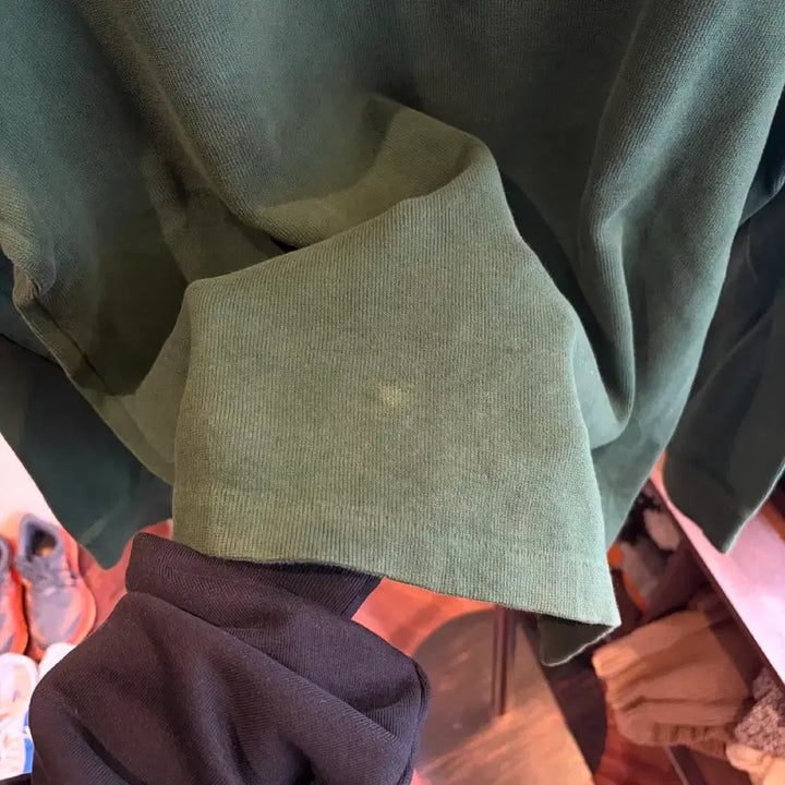 [BUNJANG] Polo Ralph Lauren Green Half-Zip Knit Sweater / 16351 - 폴로 랄프로렌 그린 반집업 니트