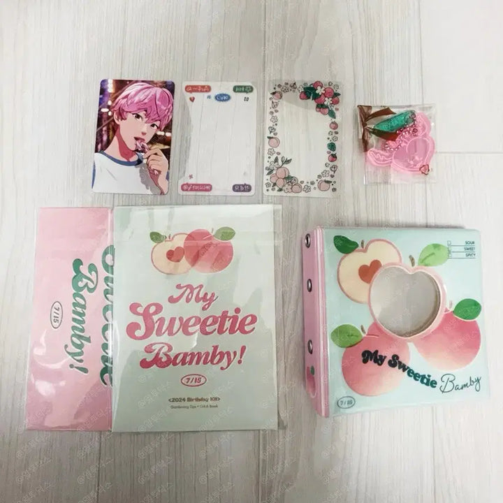 [BUNJANG] Bambi 24th Birthday Kit Binder + Keyring (Photocard) / 밤비 24 생일키트 바인더+키링(포카O)