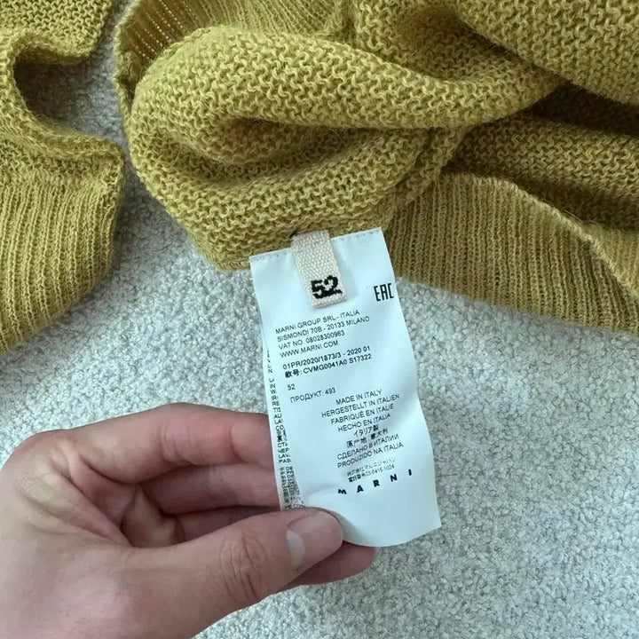 [BUNJANG] Marni Alpaca V-Neck Knit Sweater / 마르니 알파카 브이넥 니트 52