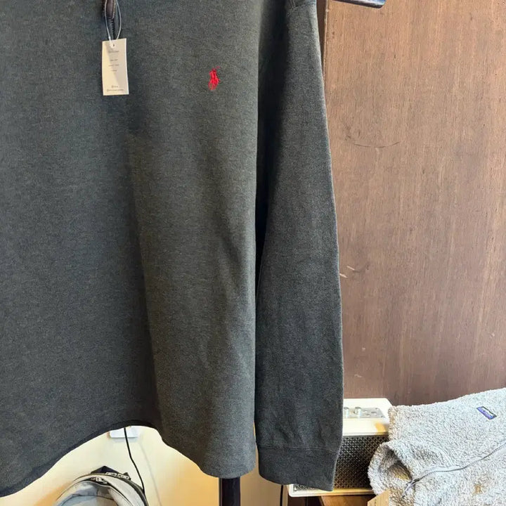 [BUNJANG] Polo Ralph Lauren Charcoal Half-Zip Knit Sweater / 16349 - 폴로 랄프로렌 차콜 반집업 니트