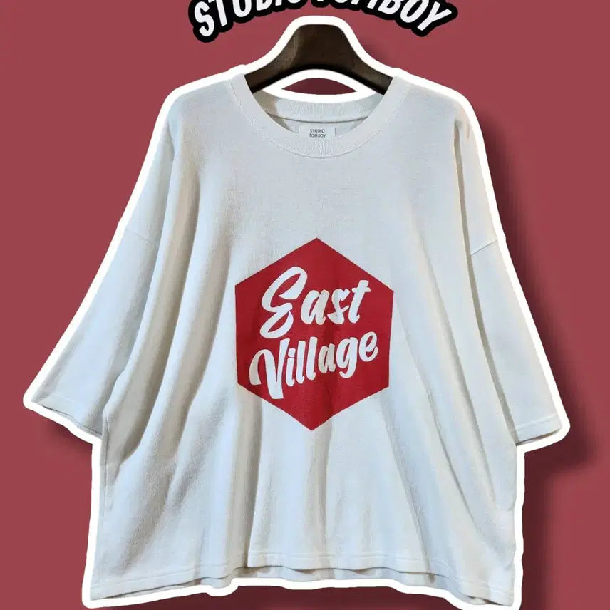 [BUNJANG] Studio Tomboy Diamond Lettering T-shirt / F/ 스튜디오톰보이 다이아몬드 레터링 반팔티 /0318