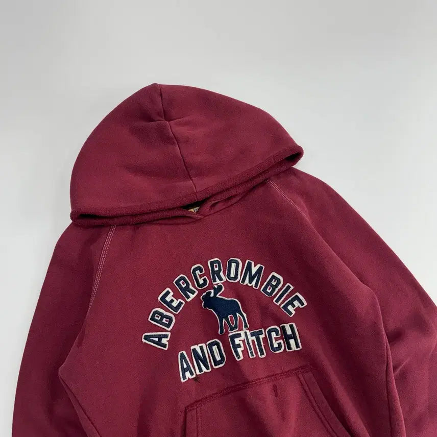 [SOLD OUT] Abercrombie 아베크롬비 스펠아웃로고 버건디 후드티