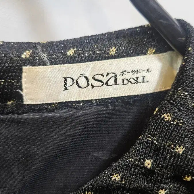 [BUNJANG] Vintage Black Polka Dot Frill Rayon Dress / 일본제 검정 골드 땡땡이   캉캉프릴 빈티지 원피스 ss1