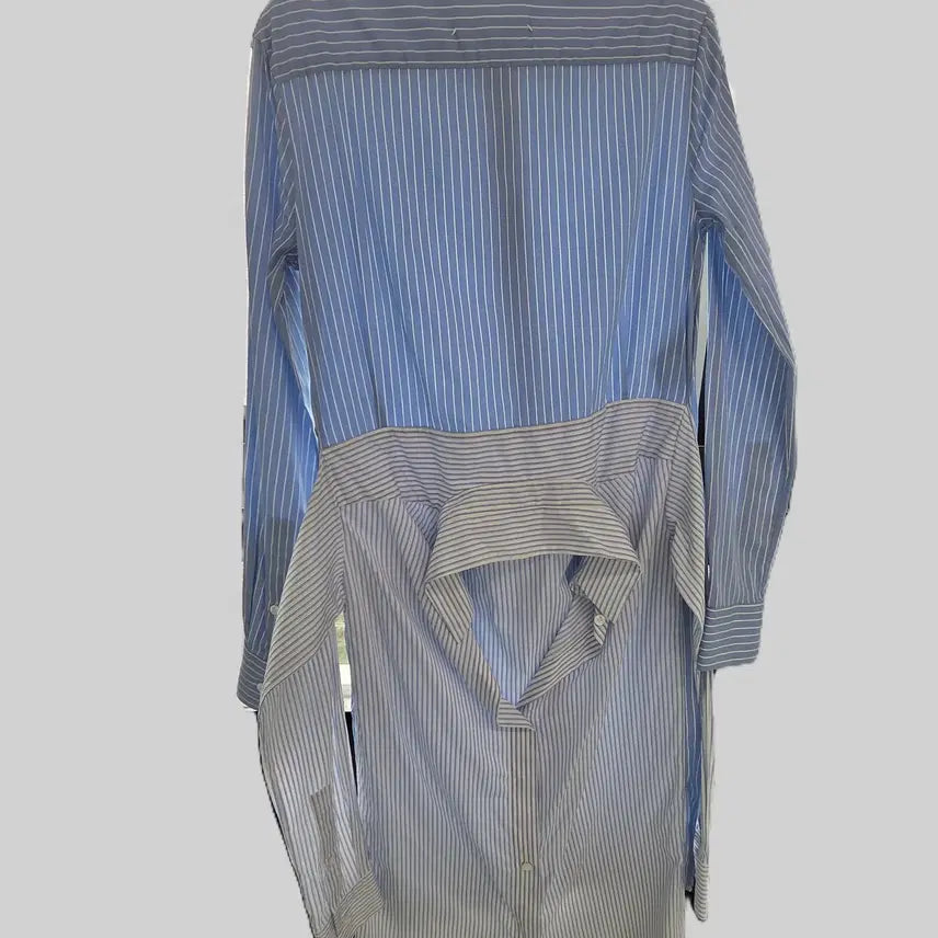 [BUNJANG] Maison Margiela Striped Shirt Dress Blue 38 / 메종마르지엘라 스트라이프 셔츠 원피스 블루 38