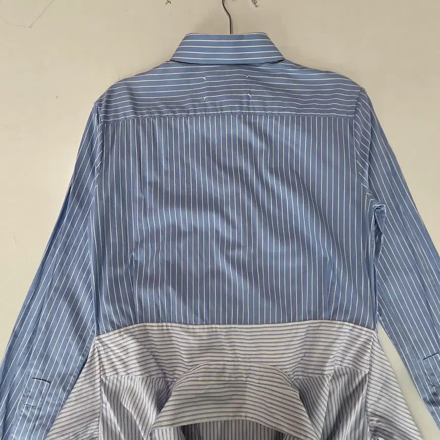 [BUNJANG] Maison Margiela Striped Shirt Dress Blue 38 / 메종마르지엘라 스트라이프 셔츠 원피스 블루 38