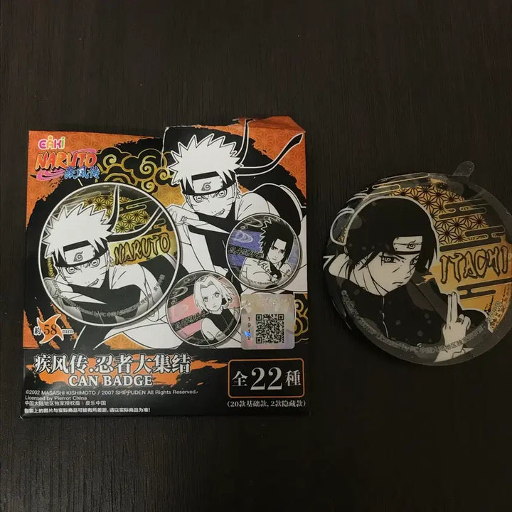 [BUNJANG] Naruto Itachi Golden Can Badge / 나루토 중국 원화 골든 캔뱃지 이타치