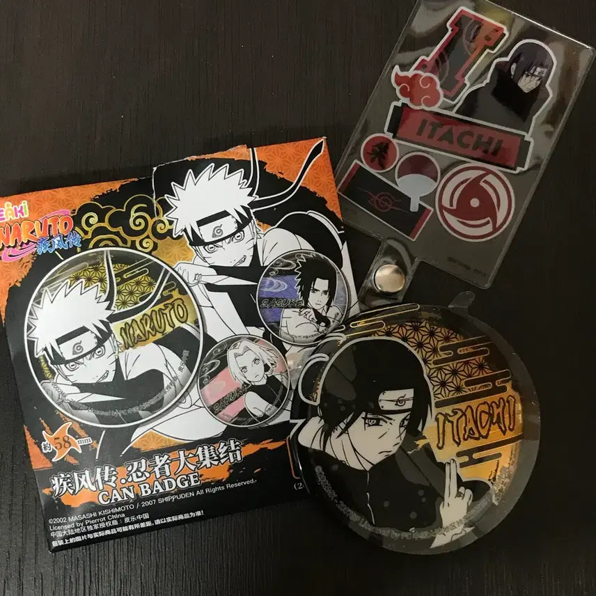 [BUNJANG] Naruto Itachi Golden Can Badge / 나루토 중국 원화 골든 캔뱃지 이타치