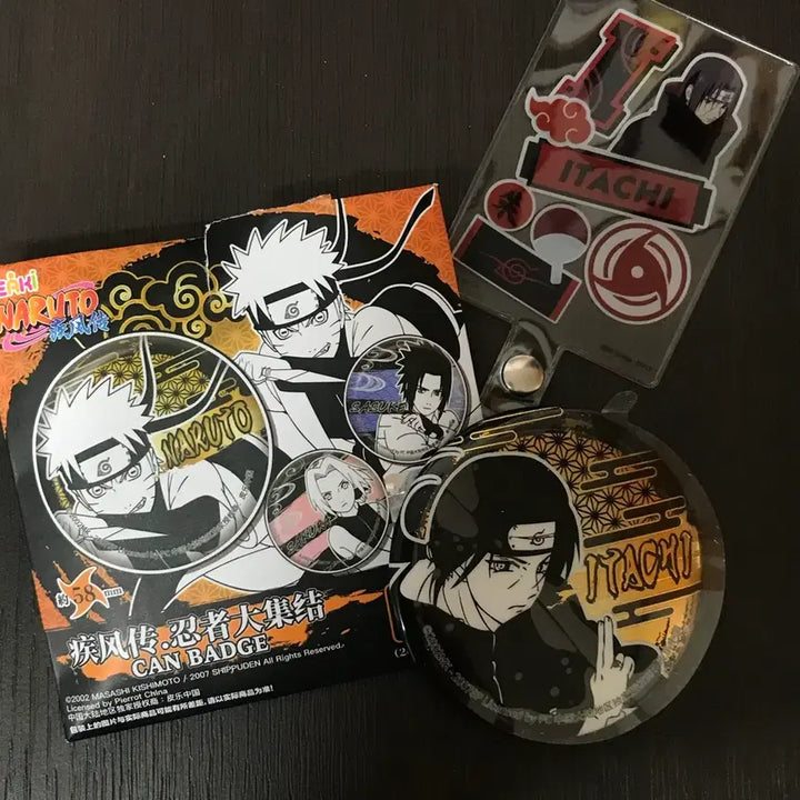 [BUNJANG] Naruto Itachi Golden Can Badge / 나루토 중국 원화 골든 캔뱃지 이타치