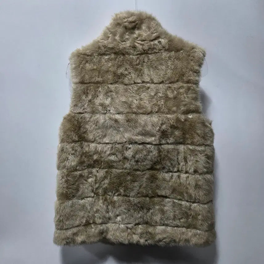 [BUNJANG] H&amp;M Beige Faux Fur Vest Jacket (Size 34) / H&amp;M 여성 베이지 퍼 조끼 자켓 34 26031803