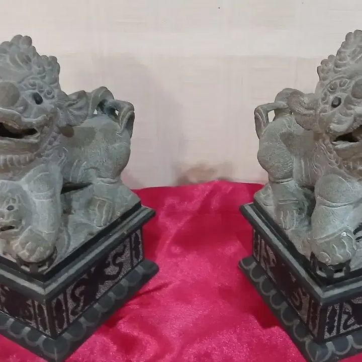 [BUNJANG] Haitai Stone Statue Pair / (강원 양양 직거래)액운을 막아주는 해태 석상 1쌍