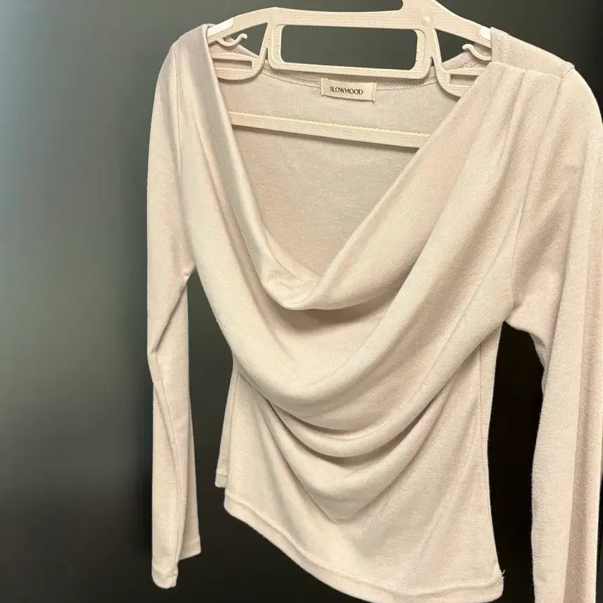 [BUNJANG] Slow and Drape Shirring T-Shirt / 슬로우앤드 / 드레이프 셔링티