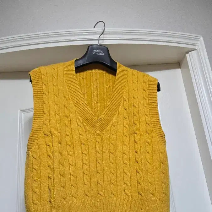 [BUNJANG] Kkwabaegi Crop Knit Vest / 꽈배기크롭니트조끼 free