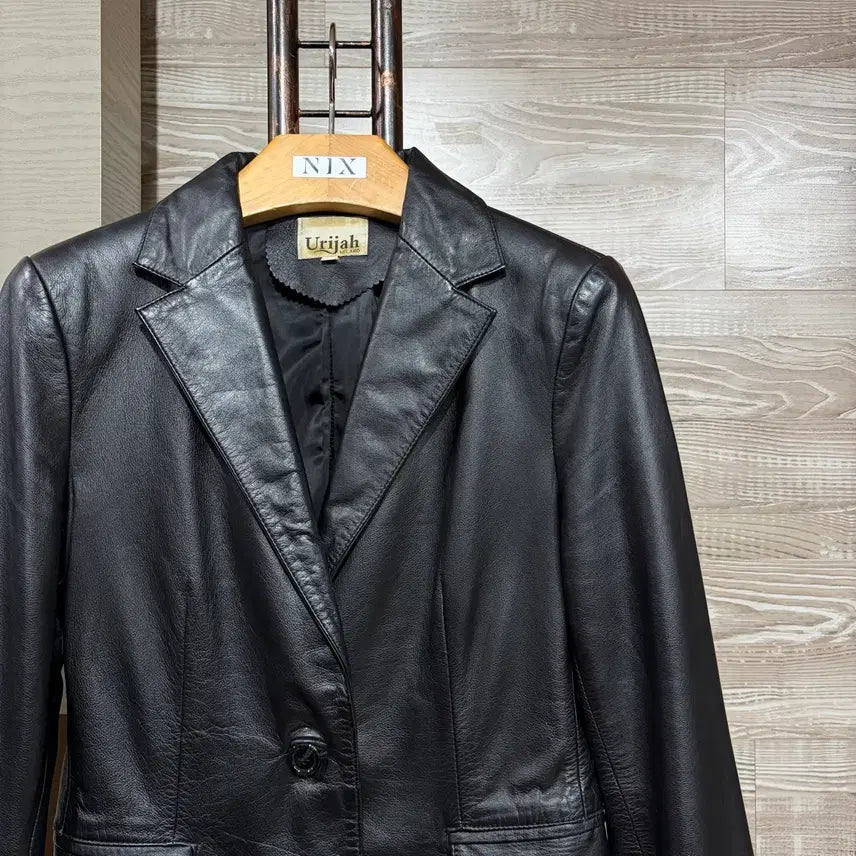 [BUNJANG] Uriiah Milano Leather Blazer Jacket / Uriiah 밀라노 가죽 블레이저 S-M(yr61 자켓 점퍼 레더