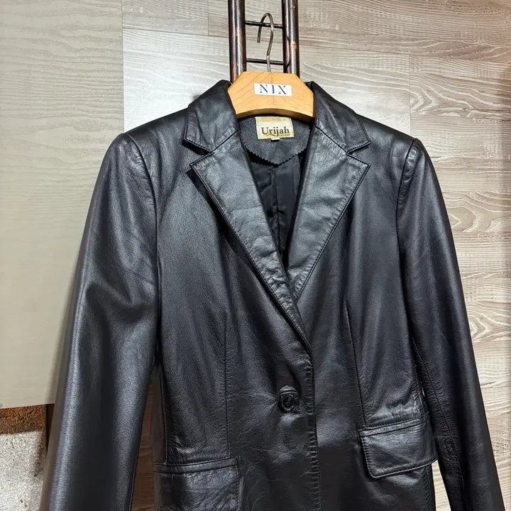 [BUNJANG] Uriiah Milano Leather Blazer Jacket / Uriiah 밀라노 가죽 블레이저 S-M(yr61 자켓 점퍼 레더