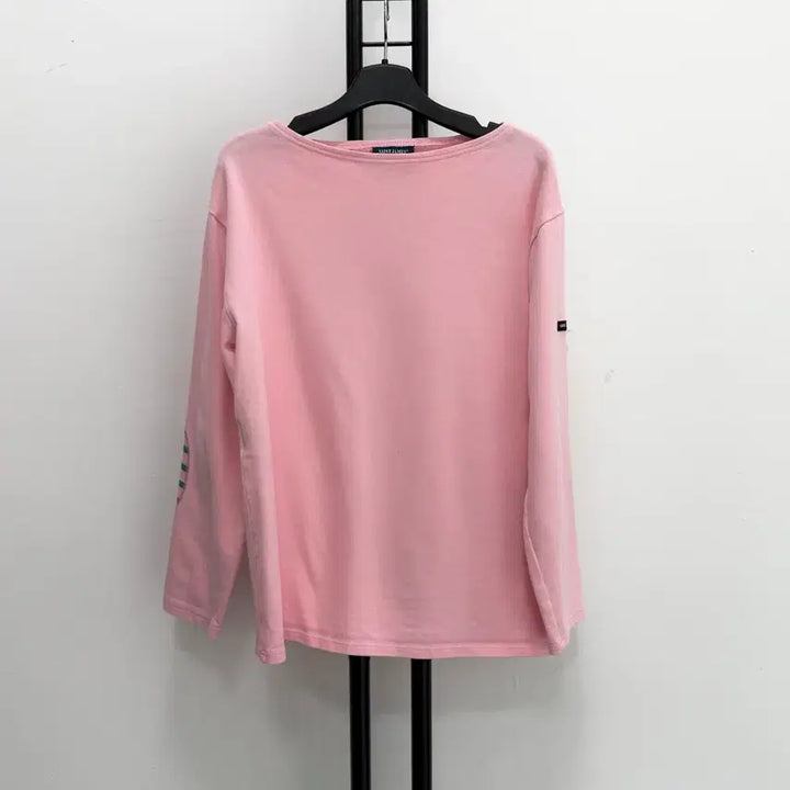 [BUNJANG] Saint James Pink Long Sleeve Cotton T-shirt / 정품 세인트제임스 Saint James 핑크 긴팔 면 100% 티셔츠