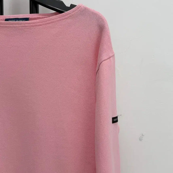 [BUNJANG] Saint James Pink Long Sleeve Cotton T-shirt / 정품 세인트제임스 Saint James 핑크 긴팔 면 100% 티셔츠