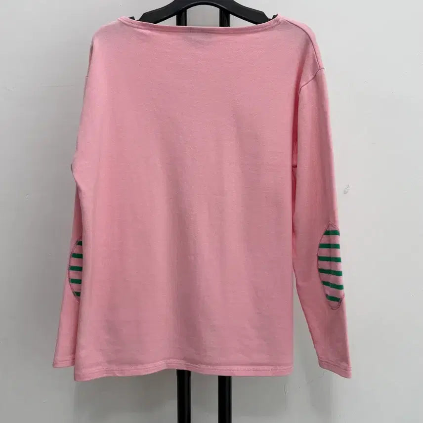 [BUNJANG] Saint James Pink Long Sleeve Cotton T-shirt / 정품 세인트제임스 Saint James 핑크 긴팔 면 100% 티셔츠
