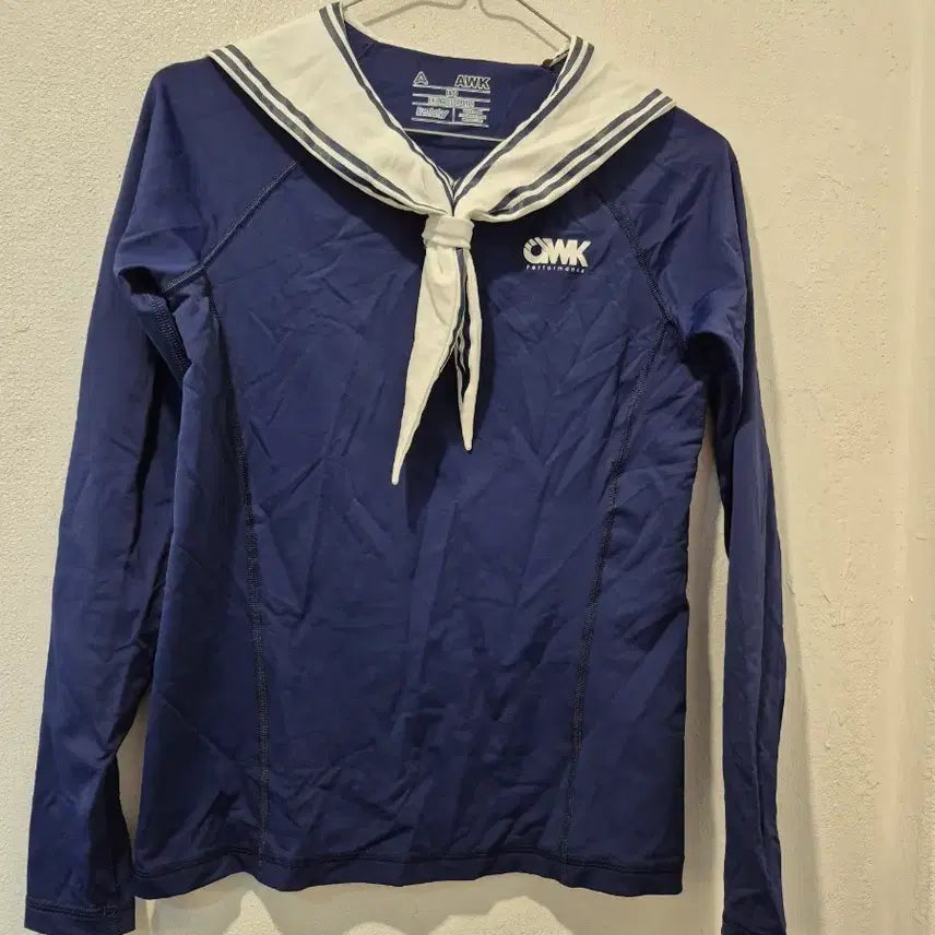 [BUNJANG] AWK Navy Long Sleeve Sailor Top - Kids 165 / AWK 세라복 스타일 긴팔티셔츠 네이비 키즈165