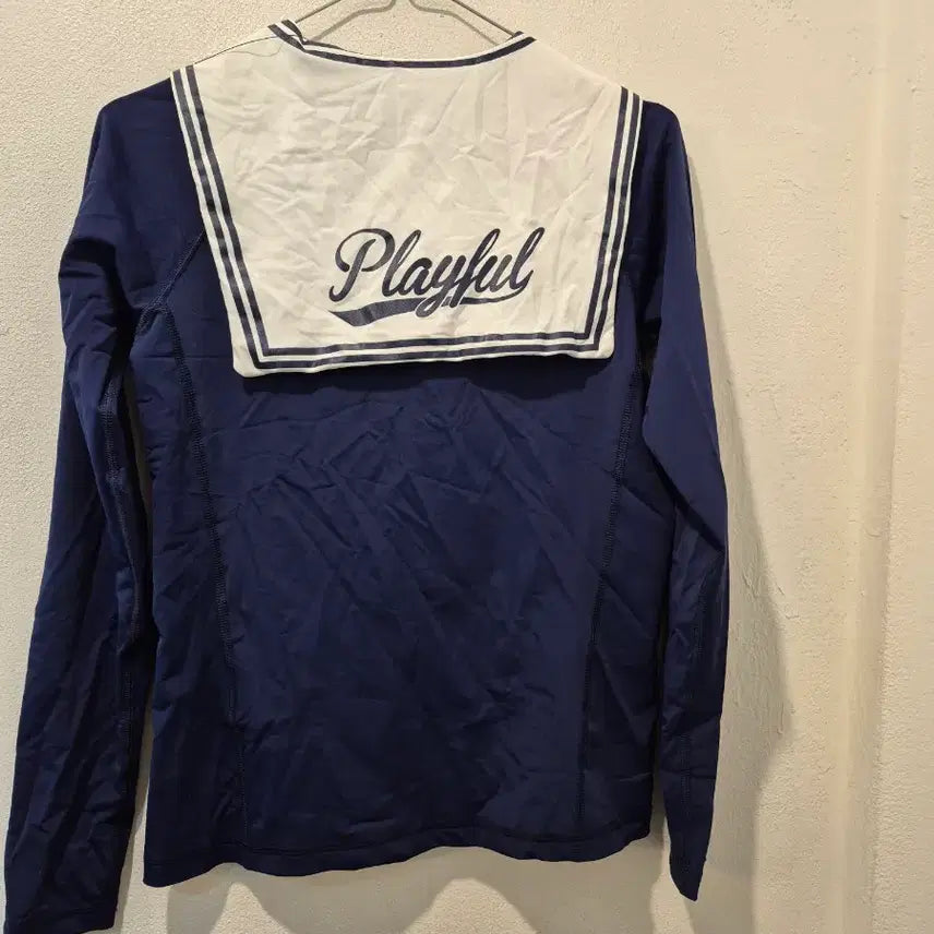 [BUNJANG] AWK Navy Long Sleeve Sailor Top - Kids 165 / AWK 세라복 스타일 긴팔티셔츠 네이비 키즈165