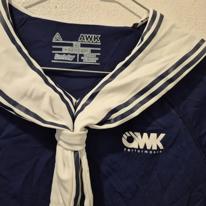 [BUNJANG] AWK Navy Long Sleeve Sailor Top - Kids 165 / AWK 세라복 스타일 긴팔티셔츠 네이비 키즈165