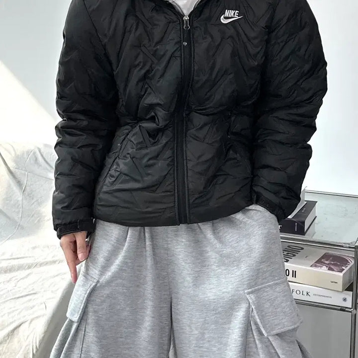 [BUNJANG] Nike Swoosh Quilted Lightweight Padded Jacket L / 나이키 스우시 퀄팅 경량패딩 L