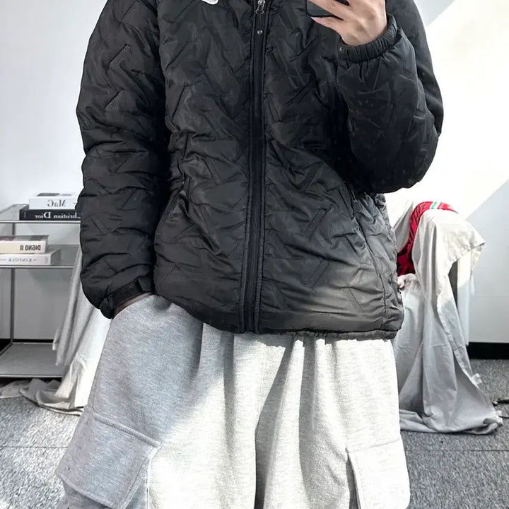 [BUNJANG] Nike Swoosh Quilted Lightweight Padded Jacket L / 나이키 스우시 퀄팅 경량패딩 L