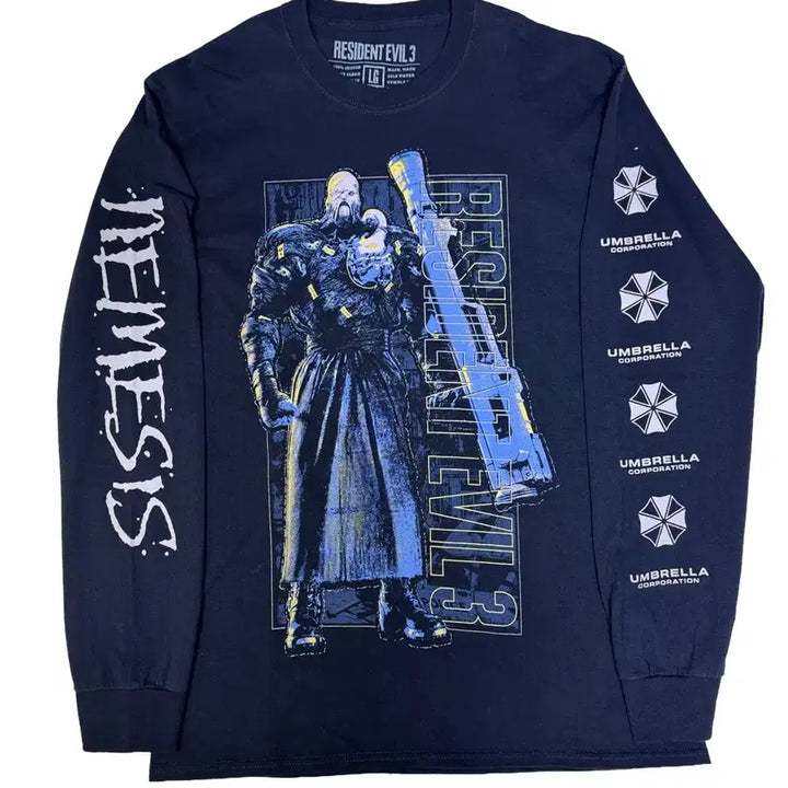 [BUNJANG] Biohazard Resident Evil 3 Nemesis Long Sleeve T-shirt / 빈티지 바이오하자드 레지던트이블3 네메시스 롱슬리브 티셔츠 L