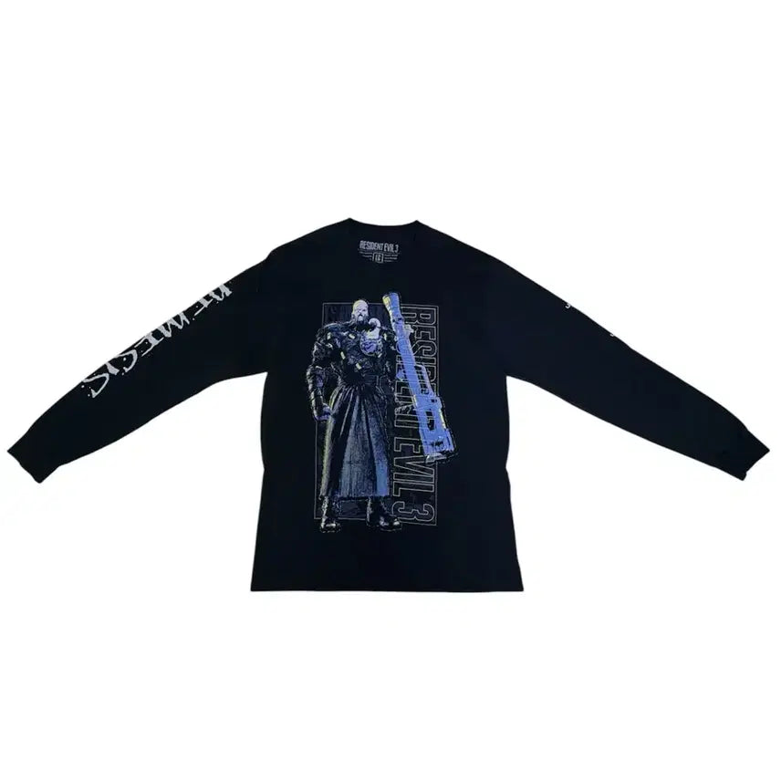 [BUNJANG] Biohazard Resident Evil 3 Nemesis Long Sleeve T-shirt / 빈티지 바이오하자드 레지던트이블3 네메시스 롱슬리브 티셔츠 L