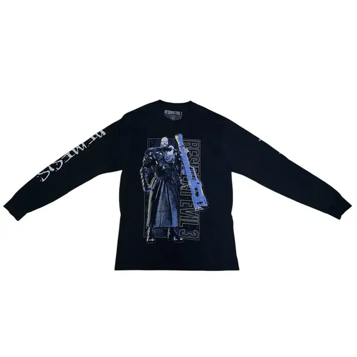 [BUNJANG] Biohazard Resident Evil 3 Nemesis Long Sleeve T-shirt / 빈티지 바이오하자드 레지던트이블3 네메시스 롱슬리브 티셔츠 L