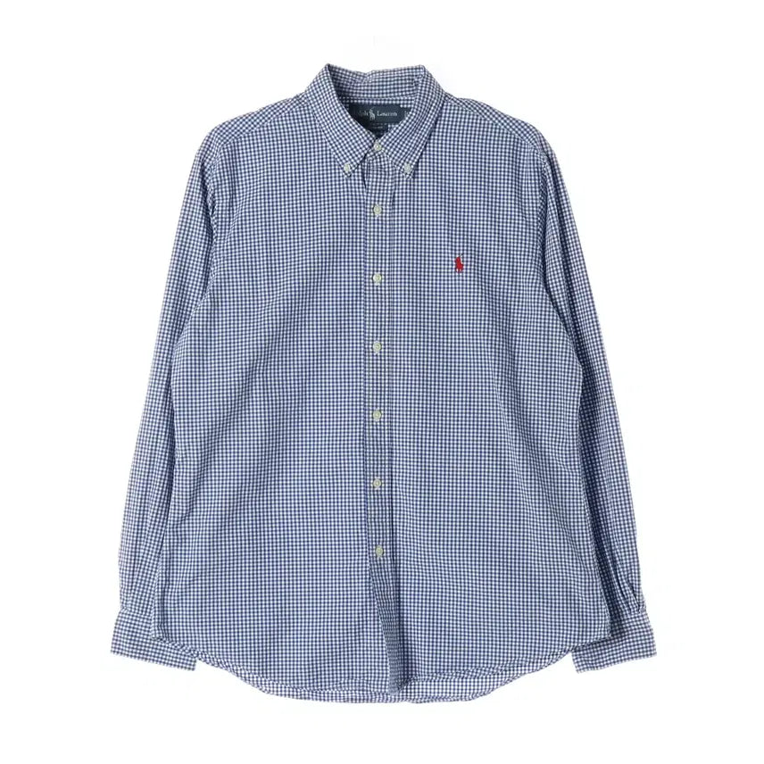[BUNJANG] Polo Ralph Lauren Checkered Shirt Blue L / 폴로 랄프 로렌 체크 셔츠 블루 L