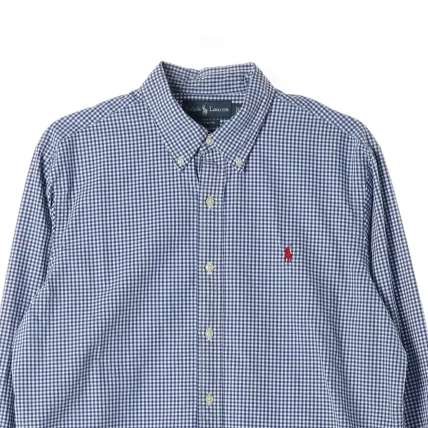 [BUNJANG] Polo Ralph Lauren Checkered Shirt Blue L / 폴로 랄프 로렌 체크 셔츠 블루 L