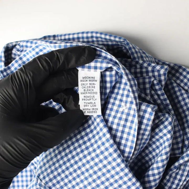 [BUNJANG] Polo Ralph Lauren Checkered Shirt Blue L / 폴로 랄프 로렌 체크 셔츠 블루 L