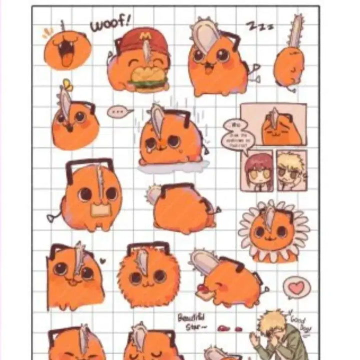 [BUNJANG] Chainsaw Man Denji, Pochita, Makima Stickers / 체인소맨 덴지,포치타,마키마 스티커 원가양도