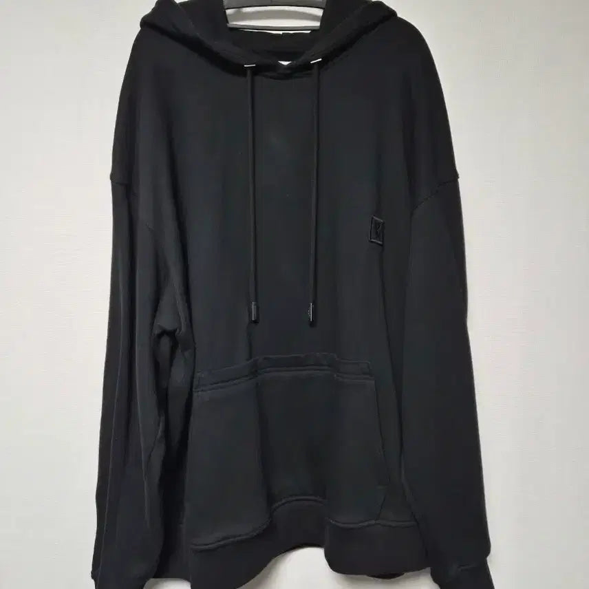 [BUNJANG] Wooyoungmi Black Flower Print Hoodie / 우영미 블랙 플라워 프린팅 후드티