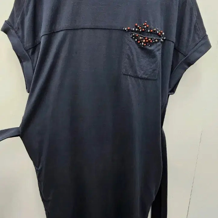 [BUNJANG] Brunello Cucinelli Navy Belt Midi Dress / 브루넬로 쿠치넬리 네이비 벨트 미디원피스