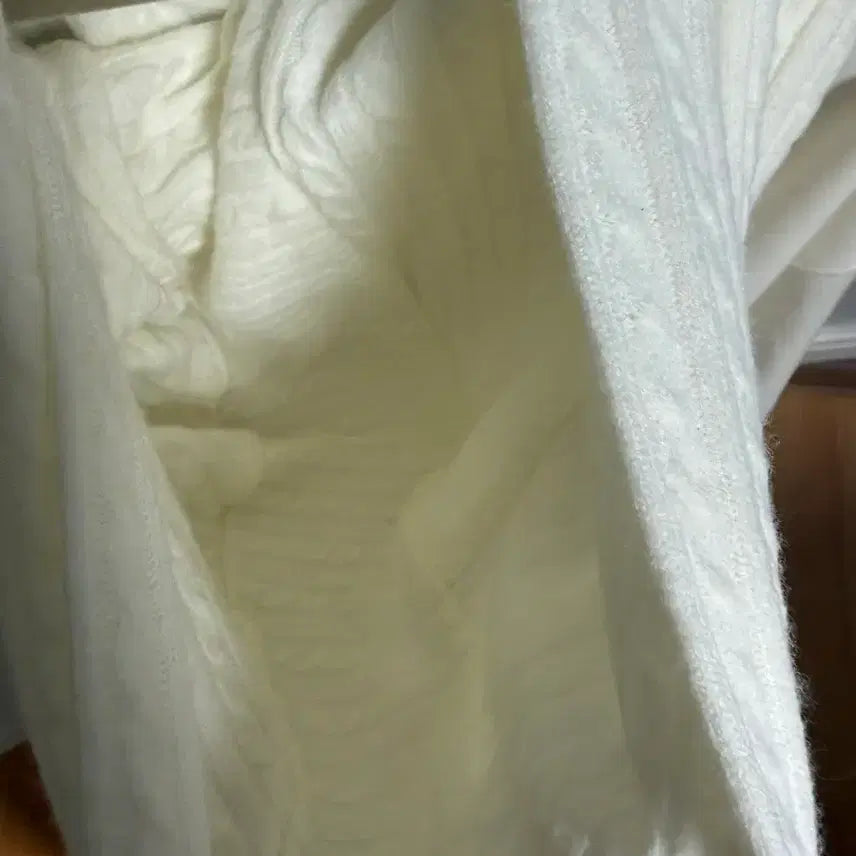 [BUNJANG] thetis Ribbon Hooded Sweatshirt Ivory / 더티스 thetis 리본 후드 아이보리 기모ver