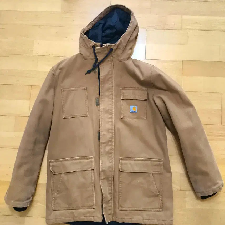 [BUNJANG] Carhartt L Brown Hooded Work Jacket / 칼하트 L 브라운 후드 워크 자켓