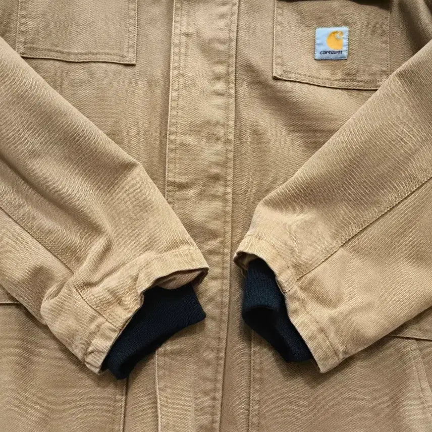 [BUNJANG] Carhartt L Brown Hooded Work Jacket / 칼하트 L 브라운 후드 워크 자켓
