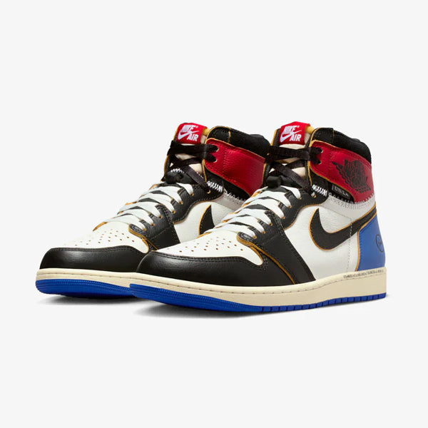 [BUNJANG] Nike Jordan 1 x Fragment x Union Black and Varsity Red Sneakers / 조던 1 x 프라그먼트 x 유니온 / 블랙 앤 바시티 레드 (260)