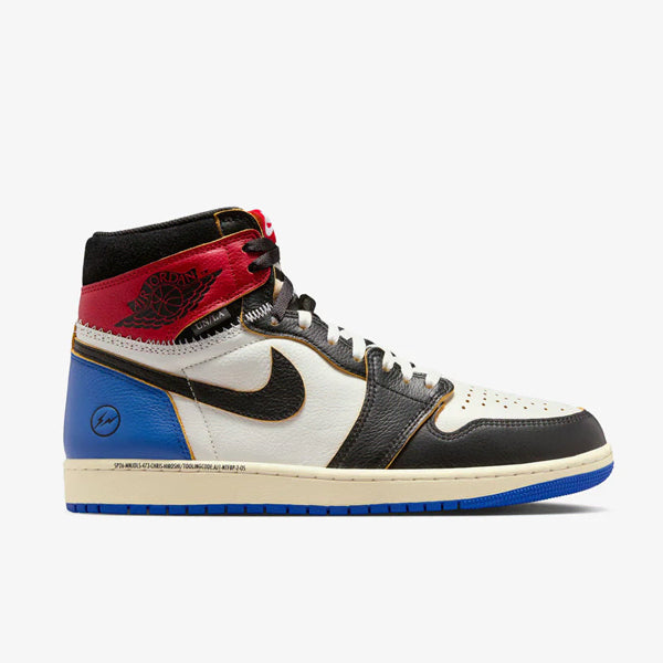 [BUNJANG] Nike Jordan 1 x Fragment x Union Black and Varsity Red Sneakers / 조던 1 x 프라그먼트 x 유니온 / 블랙 앤 바시티 레드 (260)