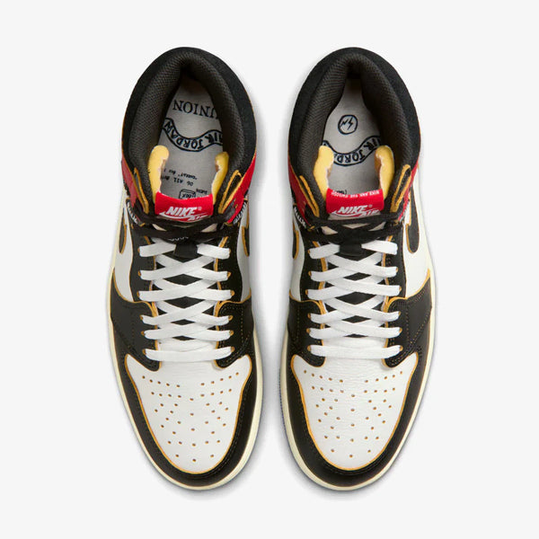 [BUNJANG] Nike Jordan 1 x Fragment x Union Black and Varsity Red Sneakers / 조던 1 x 프라그먼트 x 유니온 / 블랙 앤 바시티 레드 (260)